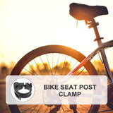 Seat Post Clamp Black Round Mechanics Maintenance 1Pack