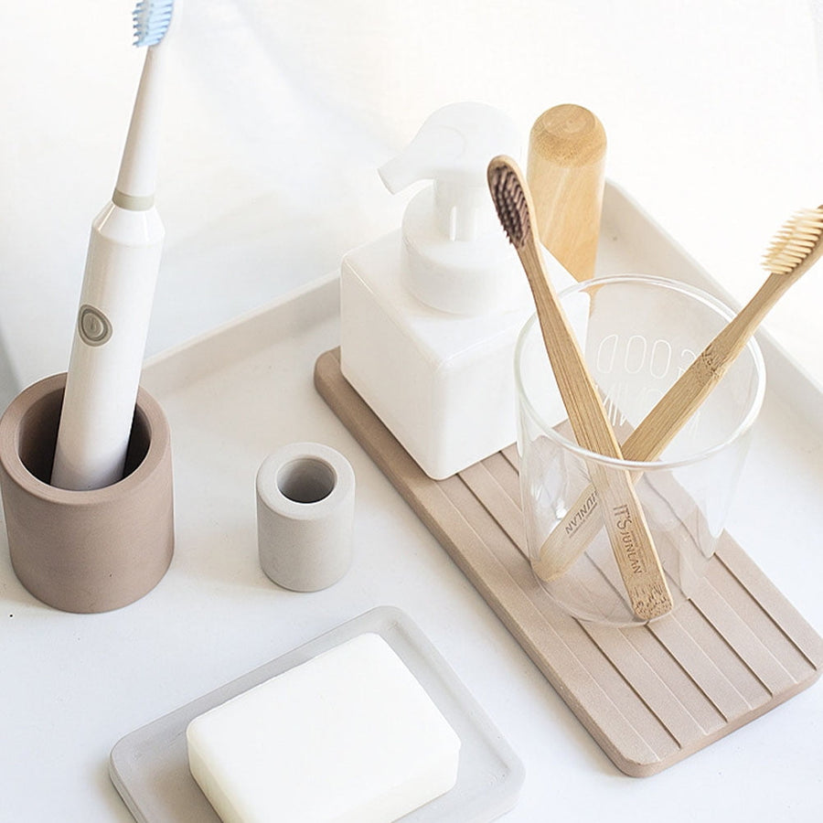1Pcs Absorbent Diatomite Tray For Bathroom Storage In A Simple Design