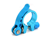 Durable Blue Bike Seatpost Clamp 1Pack for Cycling Quick Release
