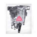 6Pcs Heavy Duty Gate Hinges in T-Shape Black for Outdoor Projects