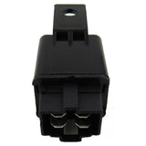 Automotive Relay Car Air Conditioning Relay 12v Dc 9 4 Pin Socket Normally Open Compact Sturdy Black - Front View