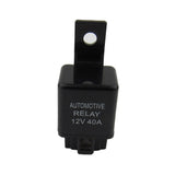 Automotive Relay Car Air Conditioning Relay 12v Dc 9 4 Pin Socket Normally Open Compact Sturdy Black - Top-Down View