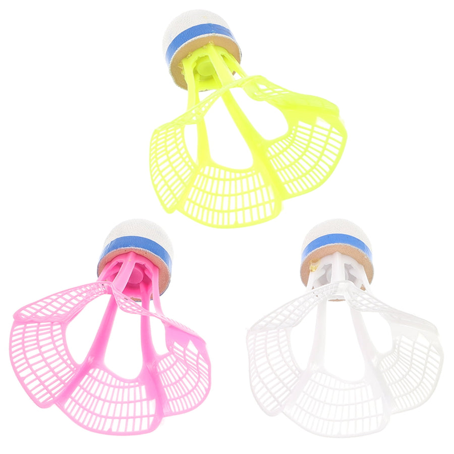 3pcs Windproof Nylon Badminton Shuttlecocks For Indoor And Outdoor Training, Durable And Precise Control