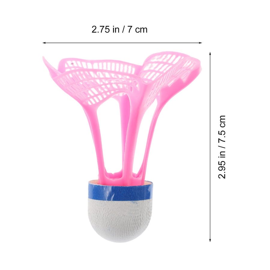 3pcs Windproof Nylon Badminton Shuttlecocks For Indoor And Outdoor Training, Durable And Precise Control