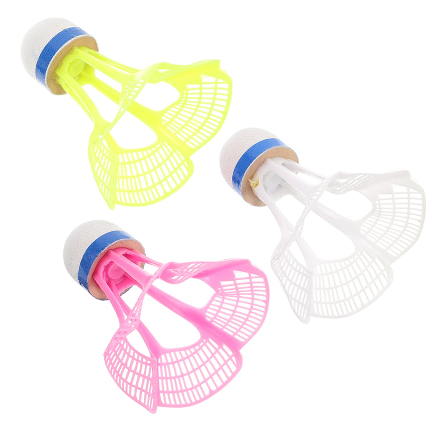 3pcs Windproof Nylon Badminton Shuttlecocks For Indoor And Outdoor Training, Durable And Precise Control
