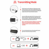 4 IN 1 5.0 Bluetooth Adapter USB Wireless Bluetooth Sender Receiver Music Audio for TV Portable 3.5mm AUX Adaptor