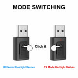 4 IN 1 5.0 Bluetooth Adapter USB Wireless Bluetooth Sender Receiver Music Audio for TV Portable 3.5mm AUX Adaptor - Extra Image