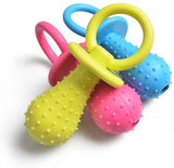 Molar Clean Teeth Rubber Toy, Clean Teeth Rubber Pacifier Chew Toy, Bell Chewing Playing Training Toys, for Pet Puppy Dog Cat (Color Random)
