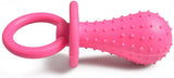 Molar Clean Teeth Rubber Toy, Clean Teeth Rubber Pacifier Chew Toy, Bell Chewing Playing Training Toys, for Pet Puppy Dog Cat (Color Random) - 45-Degree Angle