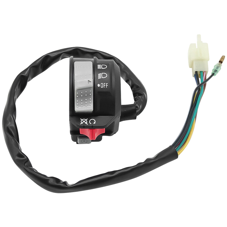 Start Stop Headlight Switch & Ignition Key Switch for Yamaha Warrior Grizzly Big Bear Wolverine Kodiak MOTO-4