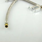 2 Pieces Dual Wheel Valve Stem Extender Extention 9.8' Stainless Steel Flexible