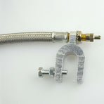 2 Pieces Dual Wheel Valve Stem Extender Extention 9.8' Stainless Steel Flexible