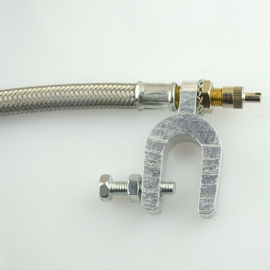 2 Pieces Dual Wheel Valve Stem Extender Extention 9.8' Stainless Steel Flexible