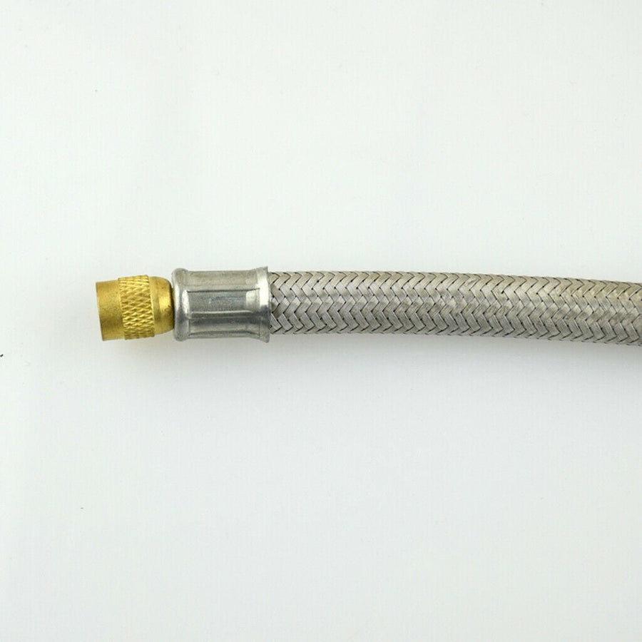 2 Pieces Dual Wheel Valve Stem Extender Extention 9.8' Stainless Steel Flexible