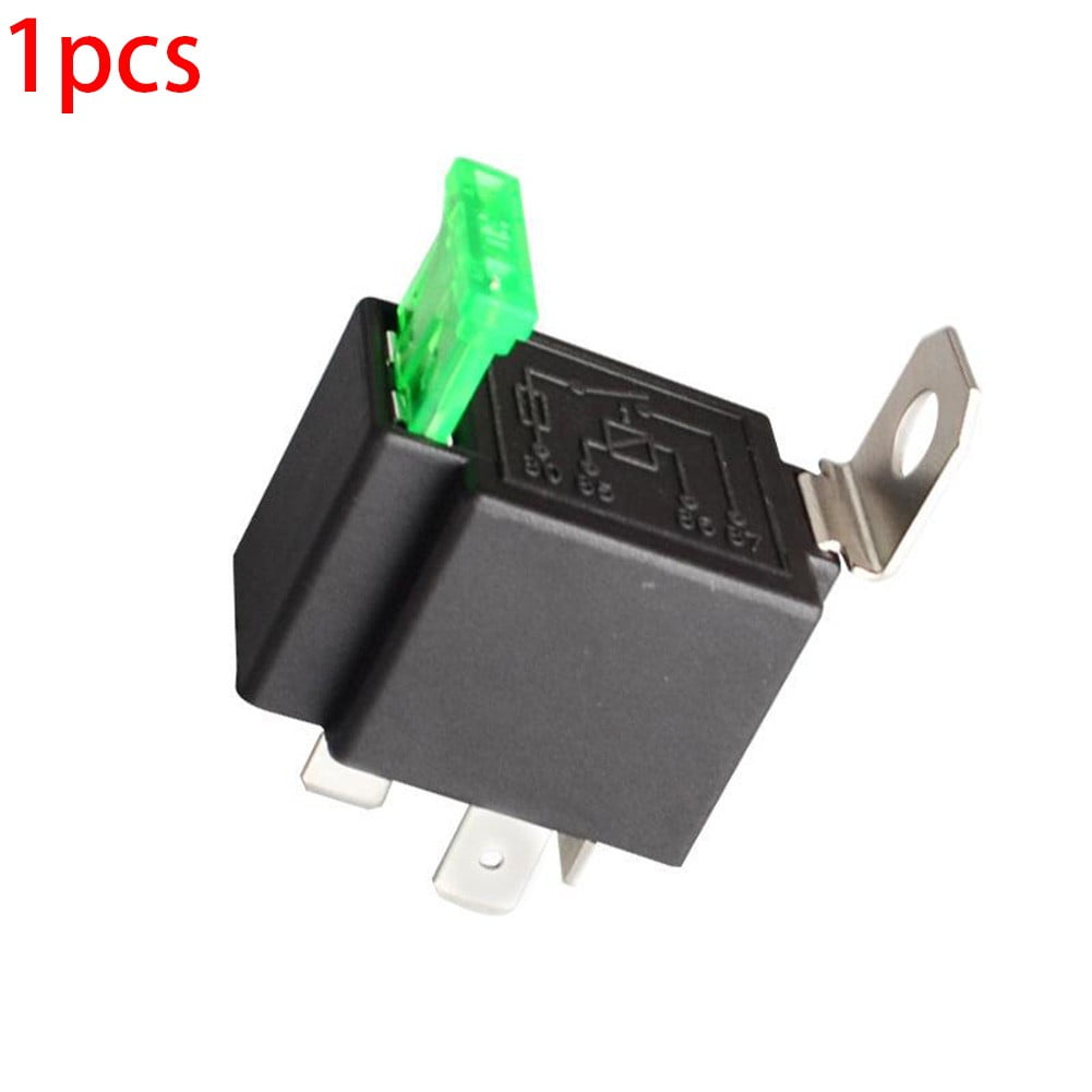 12V Relay 4Pin Automotive 30Amp 30A Normally Open Contact Fused + 30A Fuse