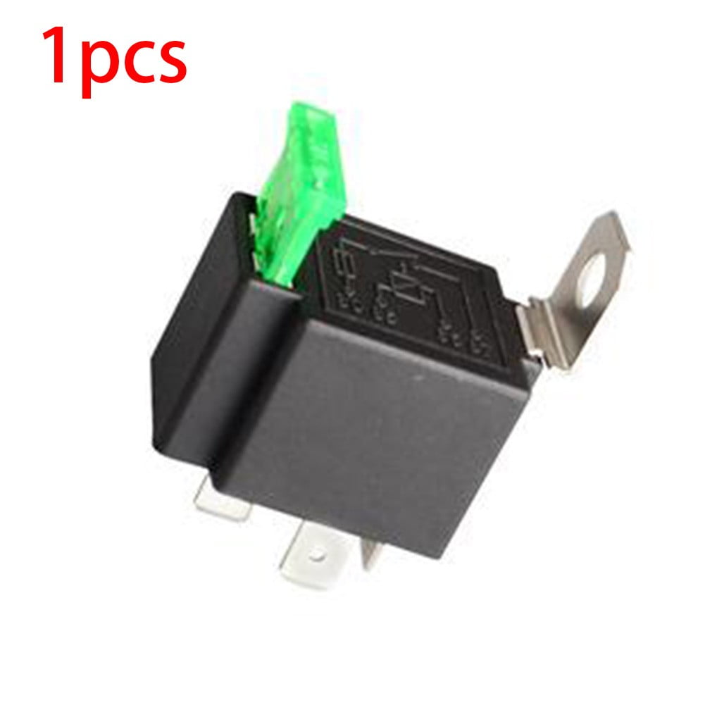 12V Relay 4Pin Automotive 30Amp 30A Normally Open Contact Fused + 30A Fuse