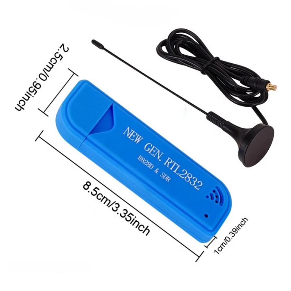 Usb2.0 25Mhz-1760Mhz Fm Digital Tv Tuner Dongle Receiver with Antenna For