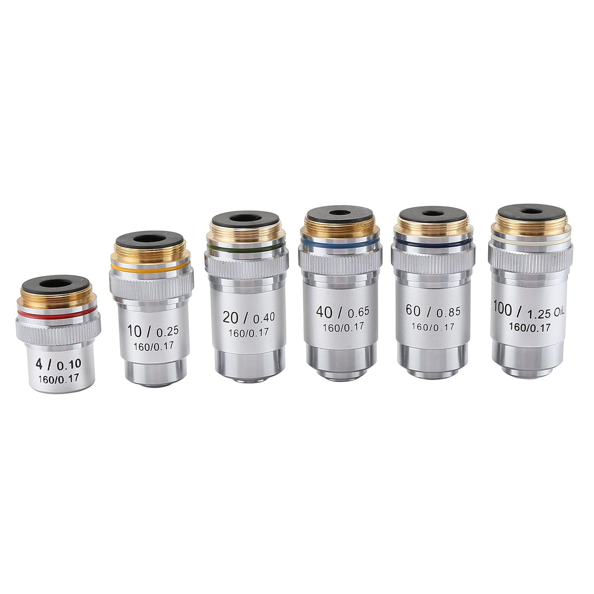 4X 10X 20X 40X 60X 100X 195 Achromatic Microscope Objective 40X