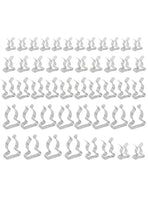 48 X Assorted Tool Spring Terry Clips Heavy Duty Storage Or Shed Garage