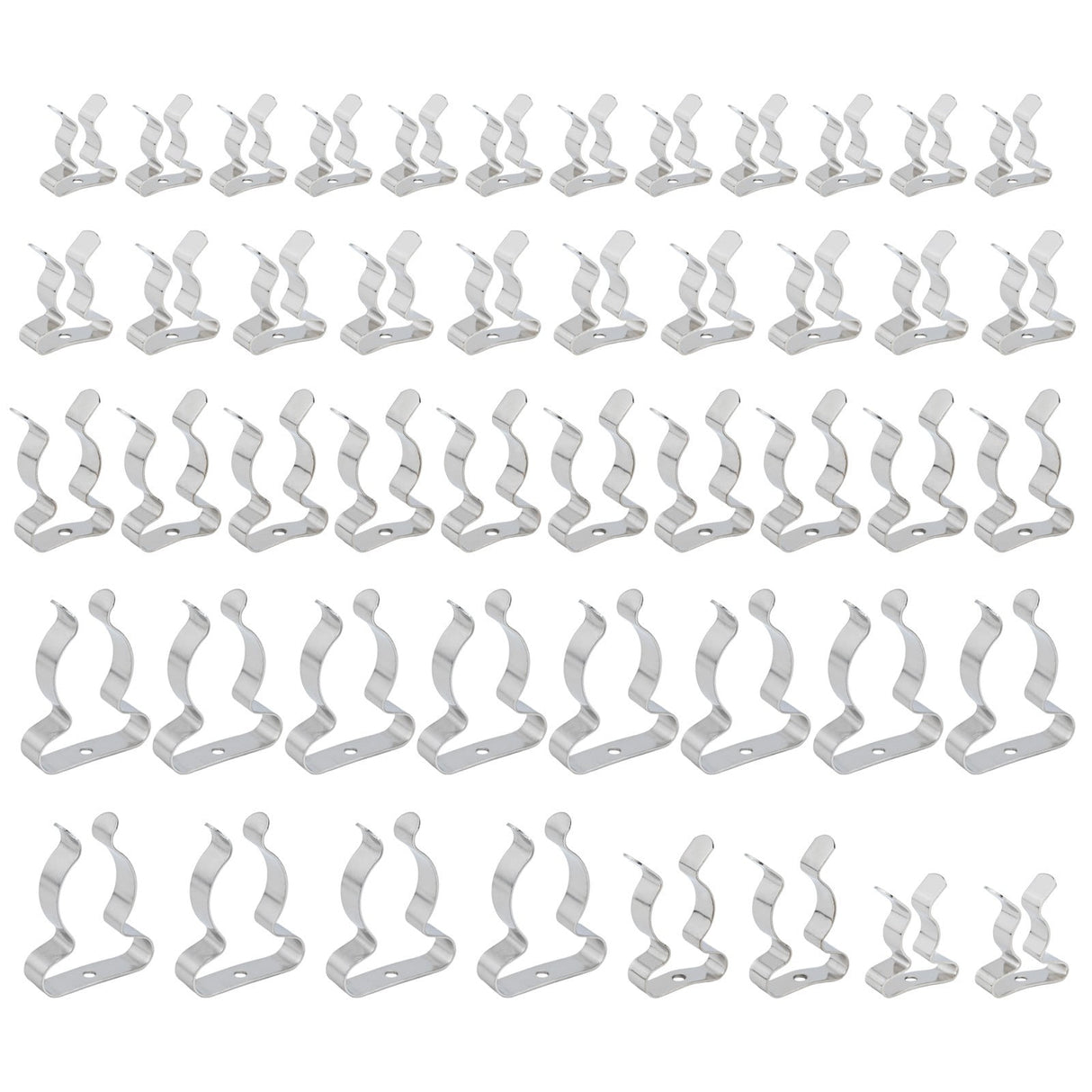 48 X Assorted Tool Spring Terry Clips Heavy Duty Storage Or Shed Garage