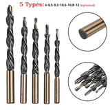 Step Drill Bits Manual Pocket Hole Jig 8-4/9-5/10-5/10-6/12-8Mm Woodworking Tool 45421 - Front View