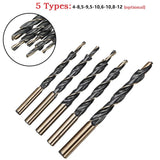 Step Drill Bits Manual Pocket Hole Jig 8-4/9-5/10-5/10-6/12-8Mm Woodworking Tool 45421 - 45-Degree Angle
