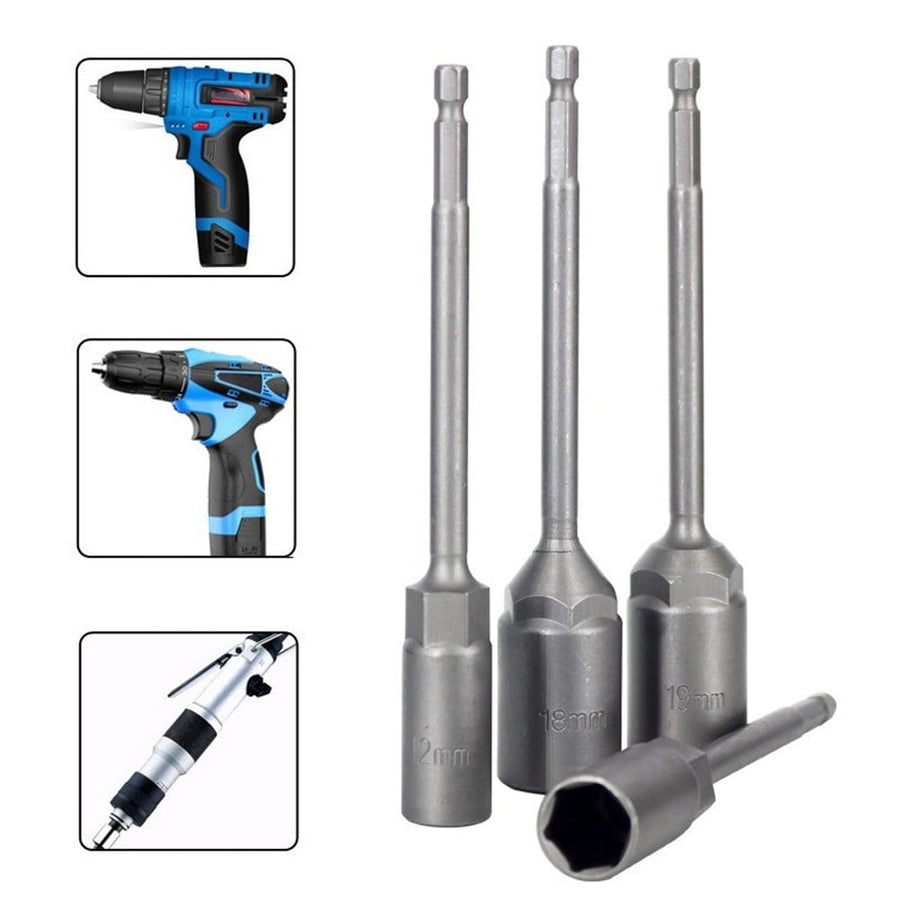 1Pc 150Mm Hexagon Nut Driver Drill Bit Adapter Socket Wrench Extension Sleeve 9Mm Smile Home 8Mm