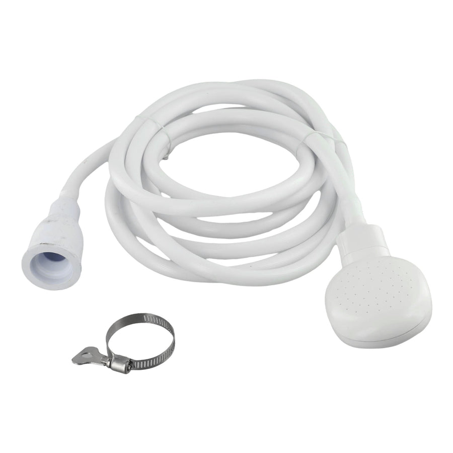 Push On Shower Hose & Head for Single Tap Spray Mixer Tap Bath Tap Kitchen 2M
