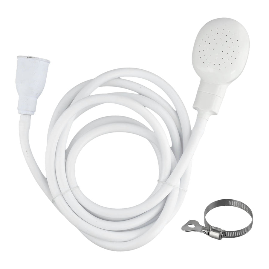 Push On Shower Hose & Head for Single Tap Spray Mixer Tap Bath Tap Kitchen 2M