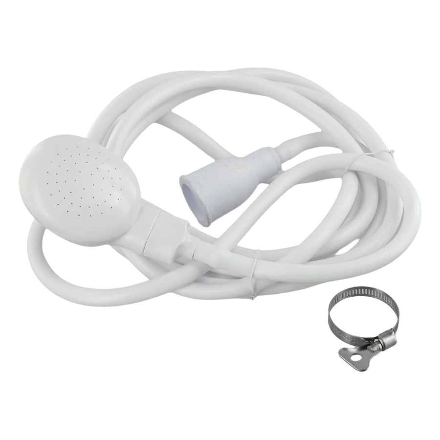 Push On Shower Hose & Head for Single Tap Spray Mixer Tap Bath Tap Kitchen 2M