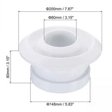 6Inch Round Air Vent Adjustable Rotatable Ball Jet Air Diffuser Soffit Vent Ventilation Ducting Hose Louver Wall Ceiling Mounted - Front View