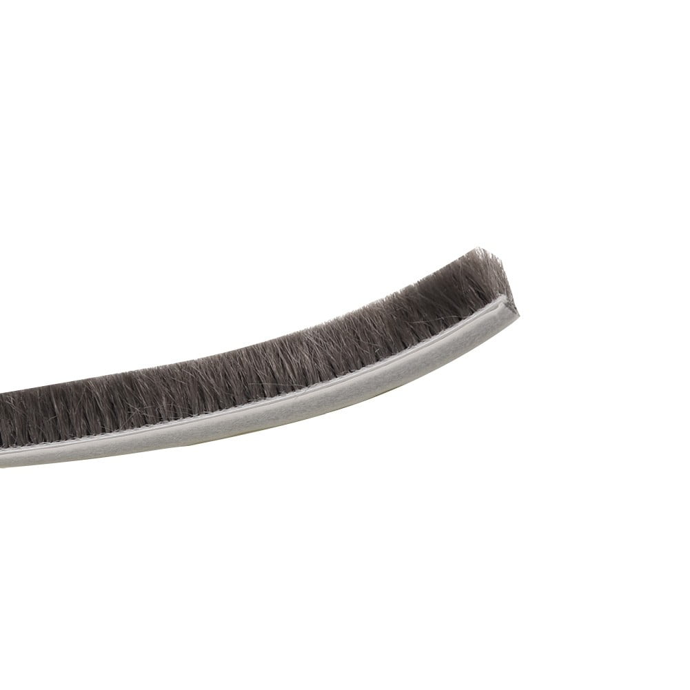 Decor Bottom Bristle Pile Seal Film Door Draught Excluder Brush Weather Strip 10M 5/9/15/23Mm Diy Home High Quality White 9×5Mm 9×23Mm Brown