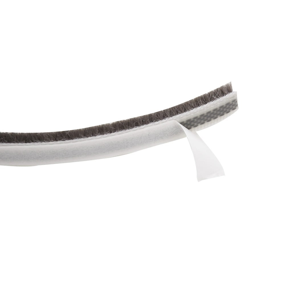 Decor Bottom Bristle Pile Seal Film Door Draught Excluder Brush Weather Strip 10M 5/9/15/23Mm Diy Home High Quality White 9×5Mm 9×23Mm Grey