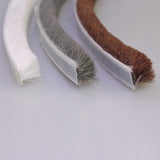 Decor Bottom Bristle Pile Seal Film Door Draught Excluder Brush Weather Strip 10M 5/9/15/23Mm Diy Home High Quality White 9×5Mm 9×23Mm Grey