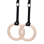 Wooden Gymnastics Rings Perfect For Strength And Conditioning Training 25Mm 19Cm