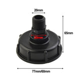 Hose Connector Ibc Tank Adapter With 60Mm Coarse Thread Inlet Fits Most Standard S60X6 Valves And Hose Sizes For Easy Use 25Mm Smile Home 20 mm