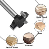 Durable 1/4 Inch Shank Cnc Spoilboard Surfacing Router Bit Carbide Tipped Tool Smile Home