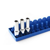 Practical Socket Storage Organizer Tool Organizer Wrench 3/8 Inch Sleeve Bracket Metric Socket Tray Rack Holder Smile Home - Side View