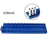 Practical Socket Storage Organizer Tool Organizer Wrench 3/8 Inch Sleeve Bracket Metric Socket Tray Rack Holder Smile Home - Top-Down View