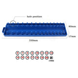 Practical Socket Storage Organizer Tool Organizer Wrench 3/8 Inch Sleeve Bracket Metric Socket Tray Rack Holder Smile Home - Low Angle