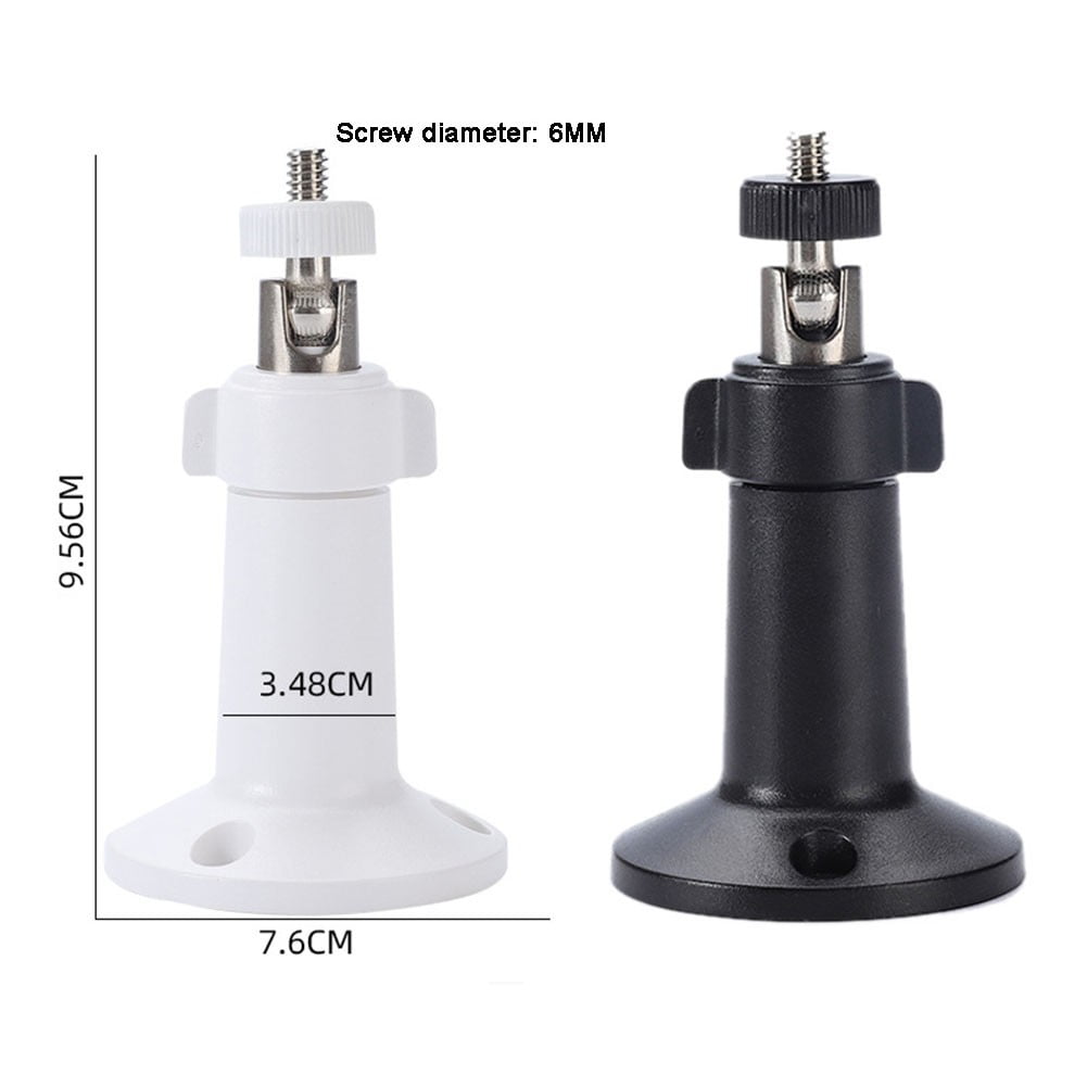 360° Rotating Universal Monitoring Bracket Indoor Outdoor Universal Camera Base Outdoor Camera Base Monitoring Accessories Black Smile Home White