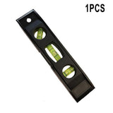 1 Pc Horizontal Ruler 3 Bubble Spirit. Level Magnetic Abs Shell Mini Pocket Portable Level Measure Tools Machinery Leveller Smile Home - Close-Up Angle