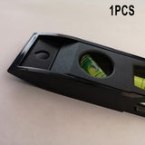 1 Pc Horizontal Ruler 3 Bubble Spirit. Level Magnetic Abs Shell Mini Pocket Portable Level Measure Tools Machinery Leveller Smile Home - Extra Image