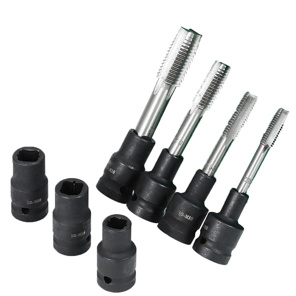 Tap Socket Double Square Head 1/2Inch Driver For Pneumatic Wrench Tool Accessories And Parts Replacement M6-M24 M24 Smile Home M20