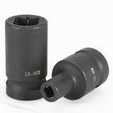 Tap Socket Double Square Head 1/2Inch Driver For Pneumatic Wrench Tool Accessories And Parts Replacement M6-M24 M24 Smile Home M22