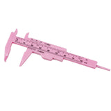 1X 0-80Mm Plastic Sliding Vernier Caliper Gauge Measure Tool Double Scale Ruler For Jewelry/Antiques Measurement Rose Red Smile Home Pink