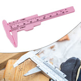 1X 0-80Mm Plastic Sliding Vernier Caliper Gauge Measure Tool Double Scale Ruler For Jewelry/Antiques Measurement Rose Red Smile Home Pink - 45-Degree Angle