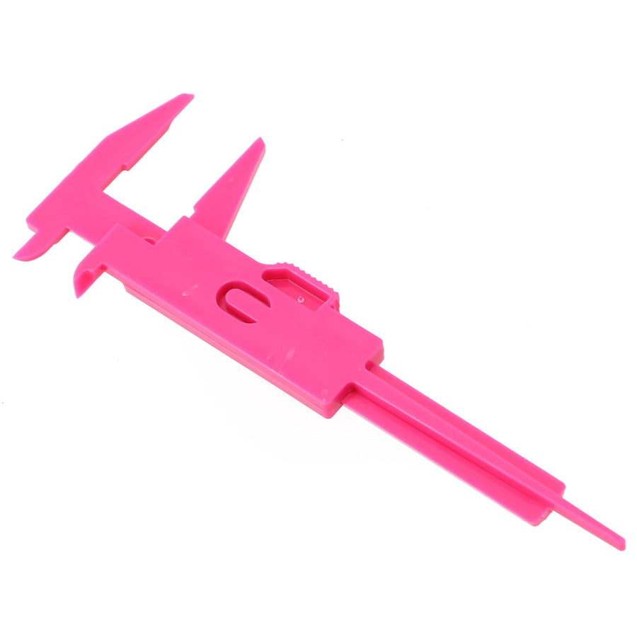 1X 0-80Mm Plastic Sliding Vernier Caliper Gauge Measure Tool Double Scale Ruler For Jewelry/Antiques Measurement Rose Red Smile Home Rose Red