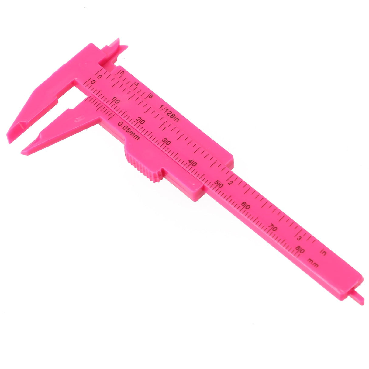 1X 0-80Mm Plastic Sliding Vernier Caliper Gauge Measure Tool Double Scale Ruler For Jewelry/Antiques Measurement Rose Red Smile Home Rose Red