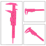 1X 0-80Mm Plastic Sliding Vernier Caliper Gauge Measure Tool Double Scale Ruler For Jewelry/Antiques Measurement Rose Red Smile Home Rose Red